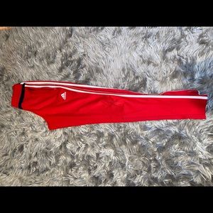Red Adidas Track Joggers